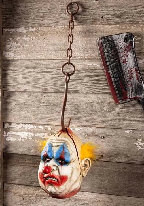 Hanging Decapitated Chunky Clown Head Decoration