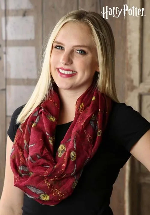 Harry Potter Golden Snitch Infinity Scarf for Women