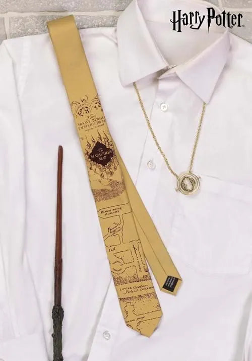 Adult Harry Potter Marauders Map Necktie