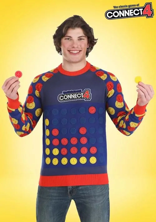 Hasbro Connect Four Sweater for Adults