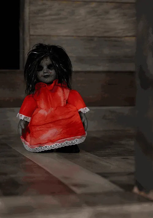12-Inch Haunted Heather Scary Doll Decoration