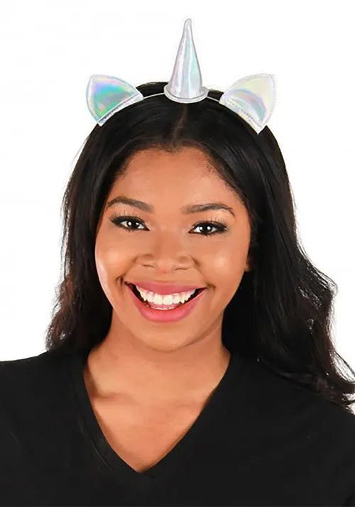 Holographic Mini Unicorn Costume Headband