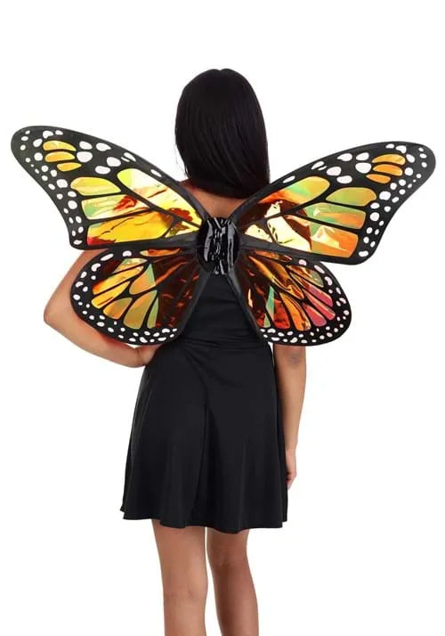 Adult Monarch Butterfly Holographic Costume Wings Main image