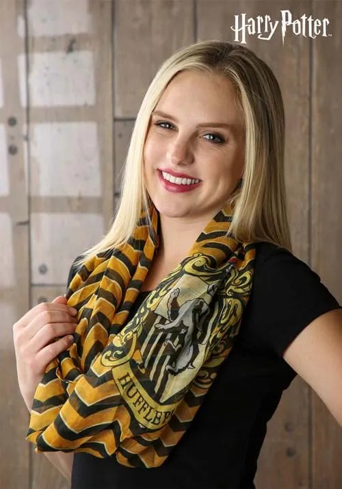 Hufflepuff Harry Potter Lightweight Infinity Scarf