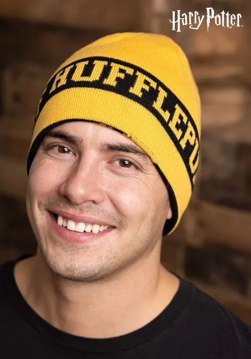 Harry Potter Hufflepuff Reversible Knit Beanie