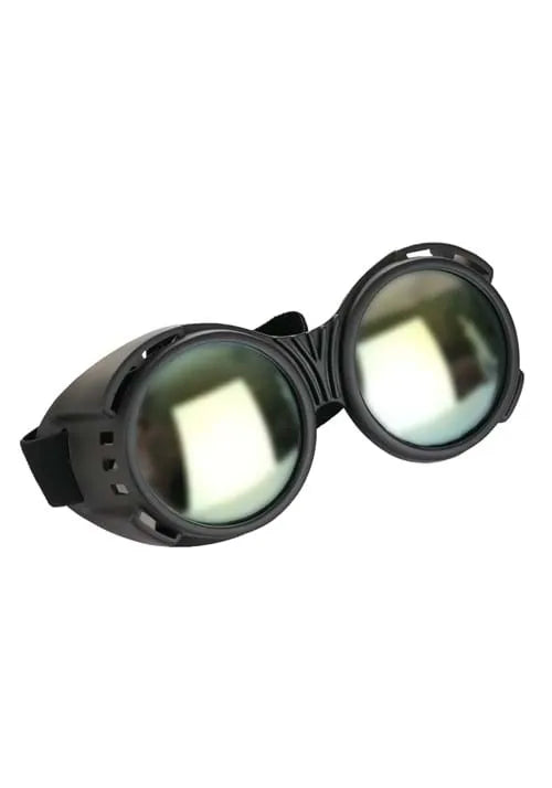 Industrial Black/Mirror Costume Goggles