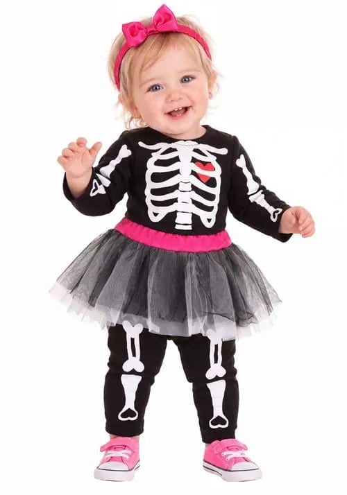 Girl's Infant Tutu Skeleton Costume