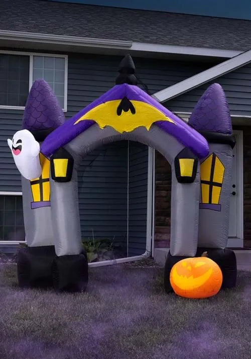 9FT Inflatable Haunted House Archway Decoration Main image