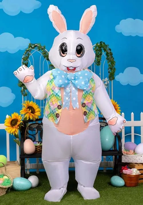 Adult Inflatable Easter Bunny Costume Main image