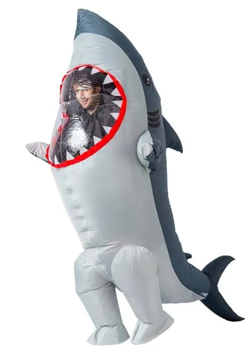 Adult Inflatable Shark Costume Main image