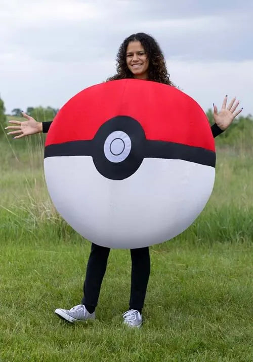 Adult PokÃ©mon Inflatable PokÃ© Ball Costume Main image