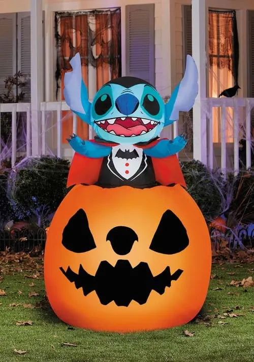 5FT Inflatable Vampire Stitch in Pumpkin Decoration