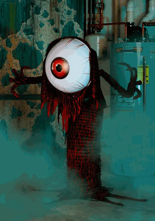 4.5FT Ivor the All-Seeing Eyeball Monster Animatronic Decoration