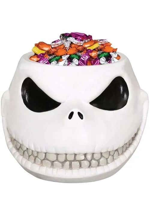 7-Inch Disney Jack Skellington Head Candy Bowl Decoration