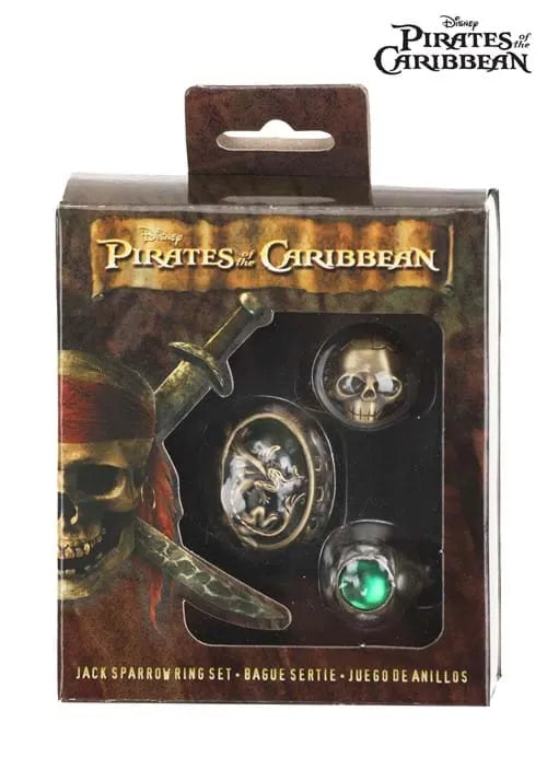 Adult Jack Sparrow Ring Set
