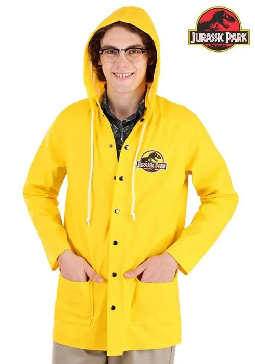 Adult Jurassic Park Yellow Raincoat Costume Main image