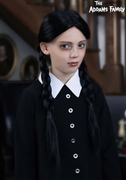 Girl's 1960s Wednesday Addams Costume Wig