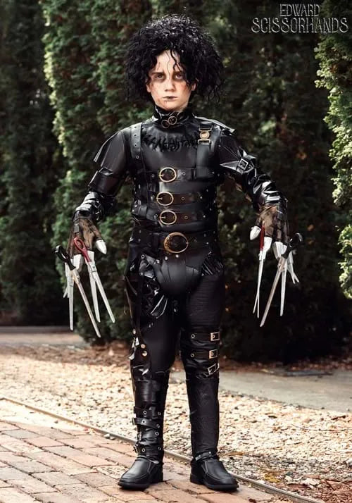 Boy's Authentic Edward Scissorhands Costume Main image