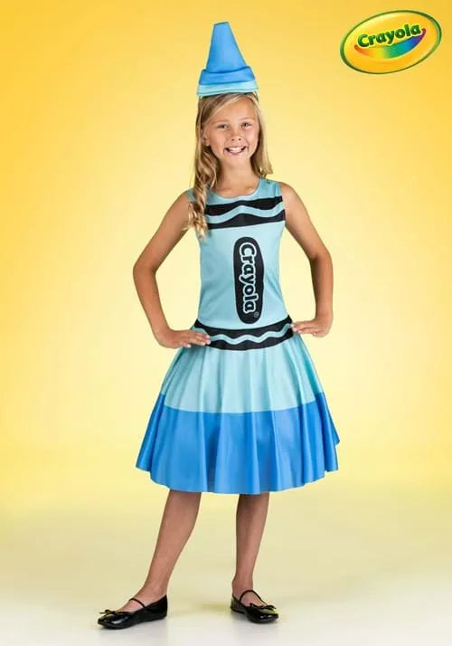 Girl's Blue Crayon Costume Dress