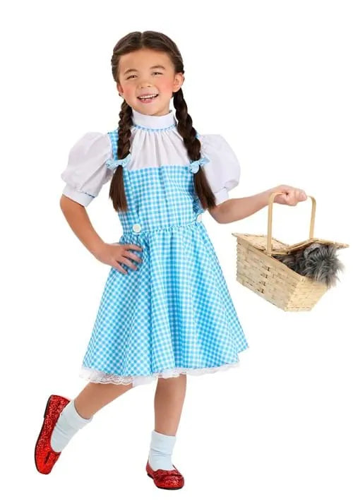 Girl's Gingham Dorothy Wizard of Oz Costume