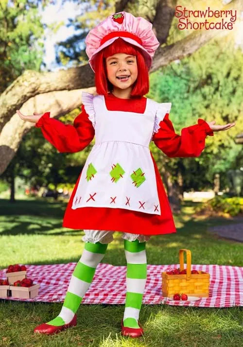 Girl's Retro Strawberry Shortcake Costume