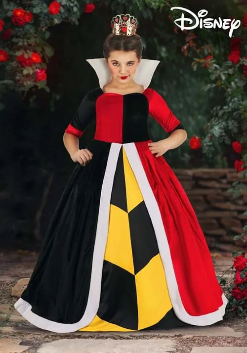Girl's Deluxe Disney Queen of Hearts Costume