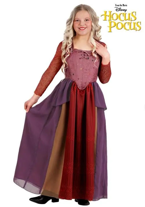 Deluxe Disney Hocus Pocus Girl's Sarah Sanderson Costume