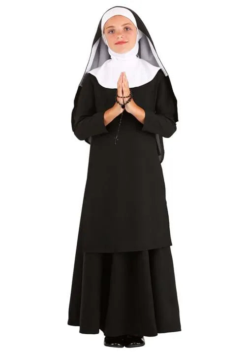 Deluxe Catholic Nun Kid's Costume