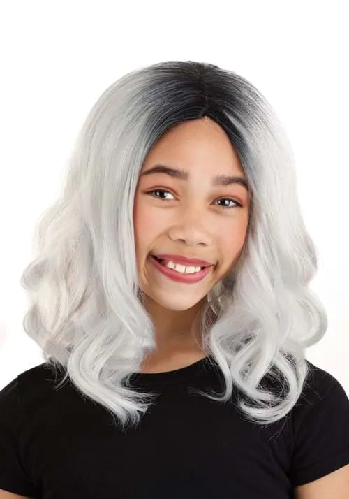 Girl's Gray Bob Costume Wig