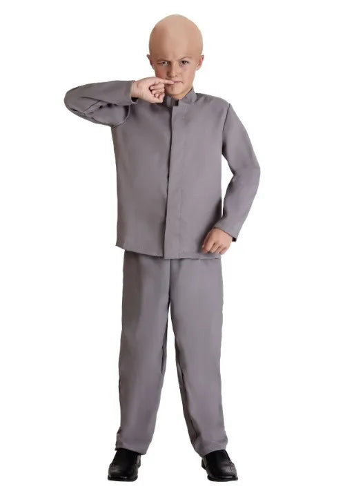 Boy's Mini Grey Suit Costume Main image