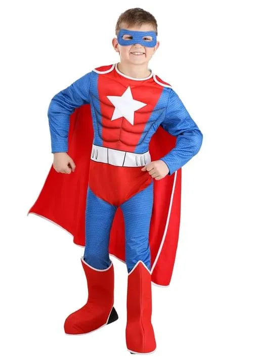 Boy's Muscle Suit Superhero Costume Main image
