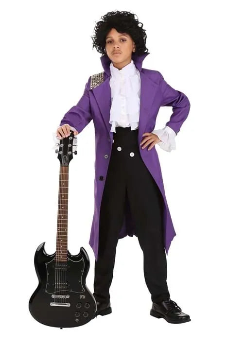 Boy's Purple Rock Legend Costume Main image