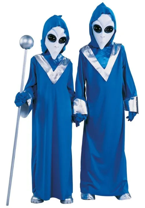 Blue Space Alien Costume for Kids Main image