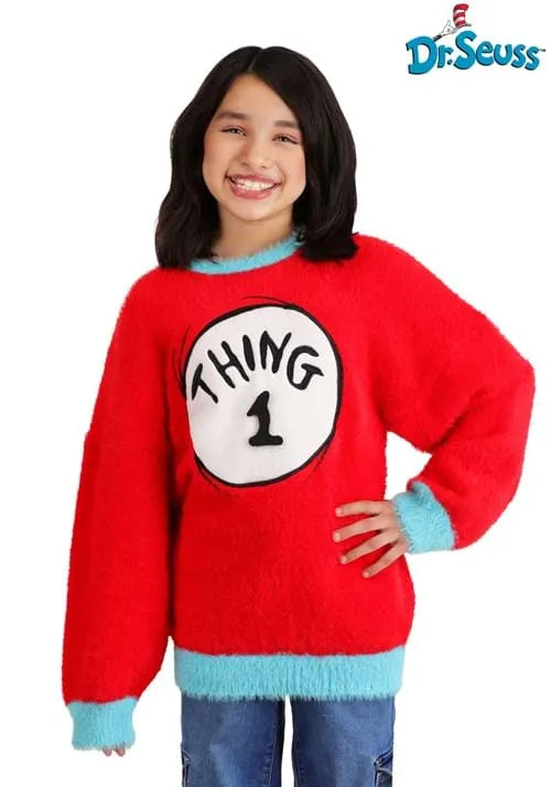 Dr. Seuss Kid's Thing 1 & 2 Christmas Sweater