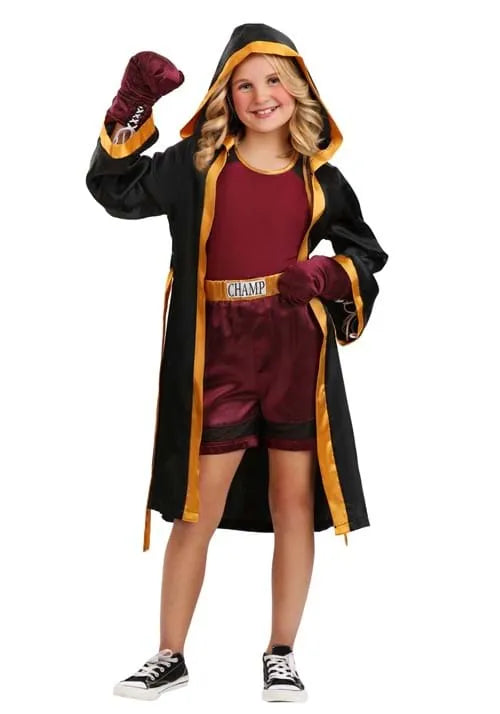 Girl's Tough Boxer Costume