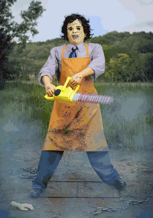 6FT Leatherface Animatronic Halloween Decoration Main image