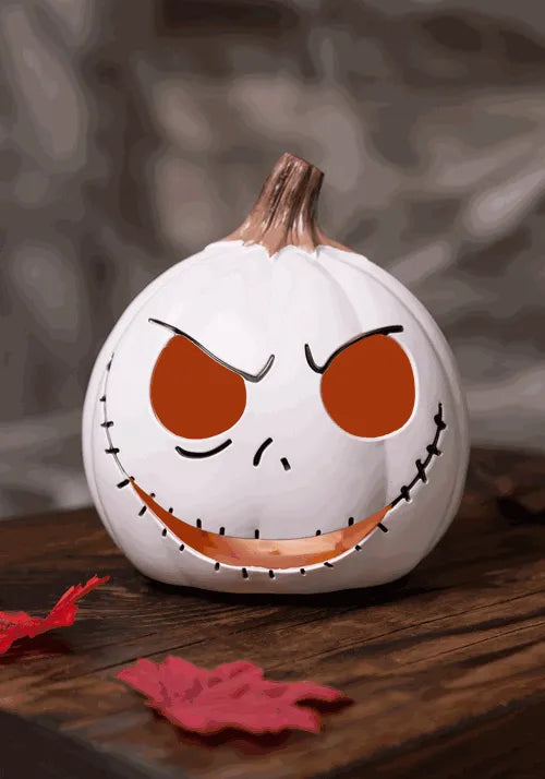 6-Inch Light Up Jack Skellington Pumpkin Decoration