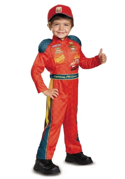 Boys Lightning McQueen Jumpsuit Toddler Costume