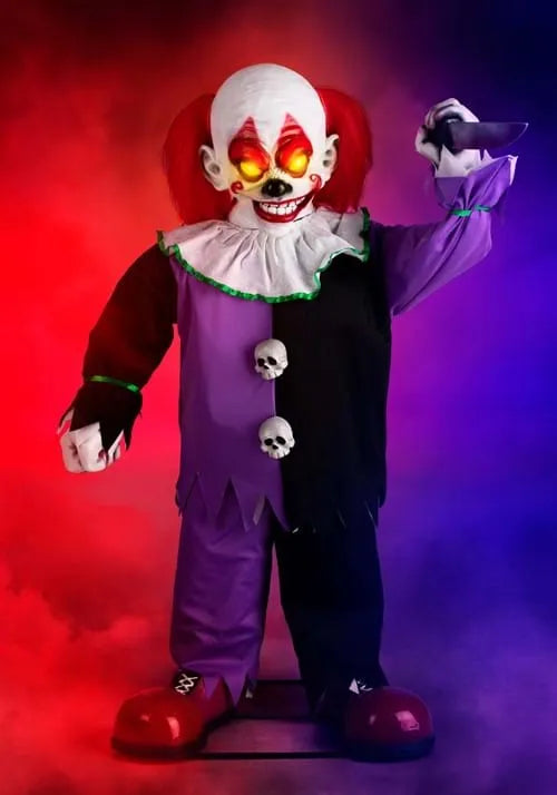 4FT Little Killer Clown Animatronic Decoration
