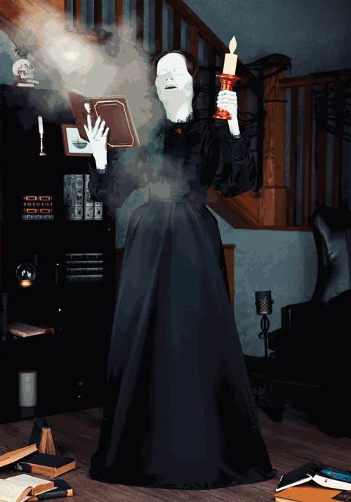 5.7FT Lorelai the Ghostly Librarian Animatronic Decoration