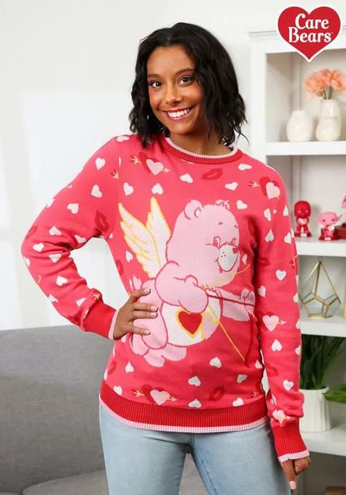 Adult Love A Lot Bear Valentine's Sweater Main image
