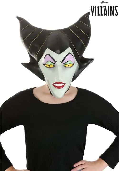 Adult Maleficent Latex Mask Main image