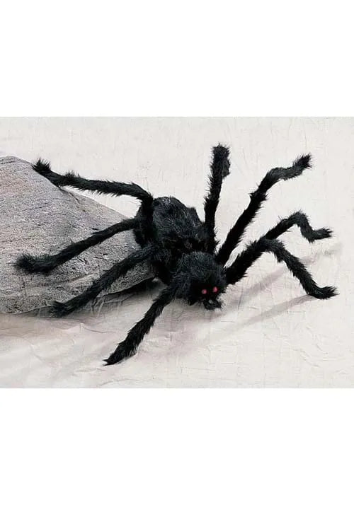 8.5-Inch Medium Hairy Black Spider Prop Decoration