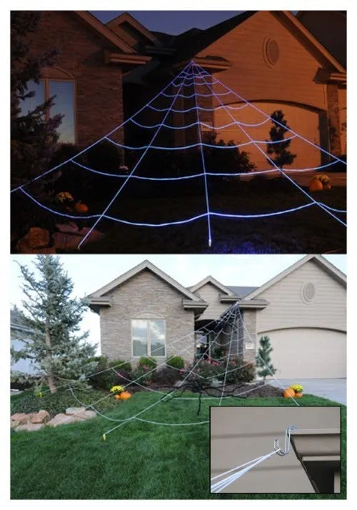 23.33FT Mega Spider Web Outdoor Halloween Decoration