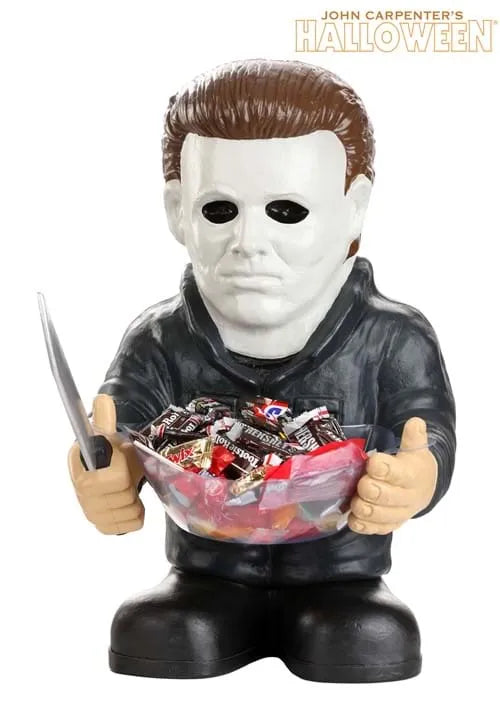 23-Inch Halloween Michael Myers Candy Bowl Holder Decoration