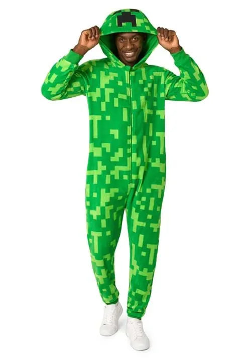 Adult Opposuits Minecraft Creeper Costume Onesie Main image