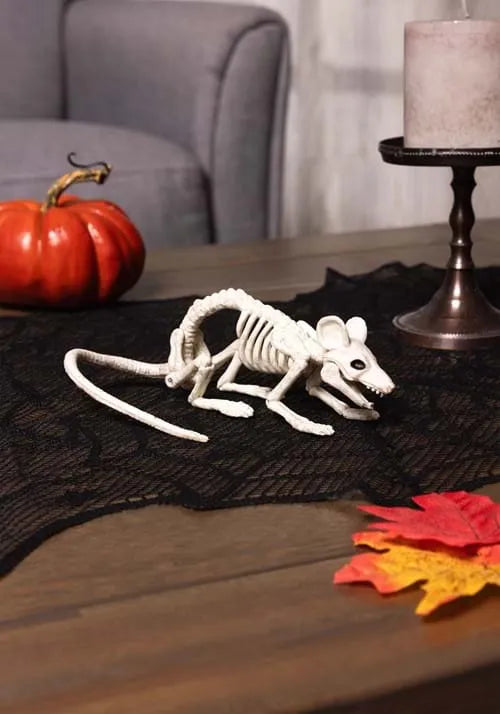 9-Inch Skeleton Rat Decoration Main image