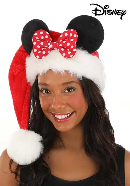 Disney Minnie Mouse Holiday Santa Hat