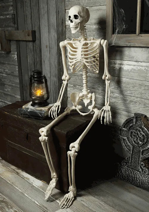 5FT Animated Mr. Crazy Bonez Poseable Human Skeleton Prop Main image
