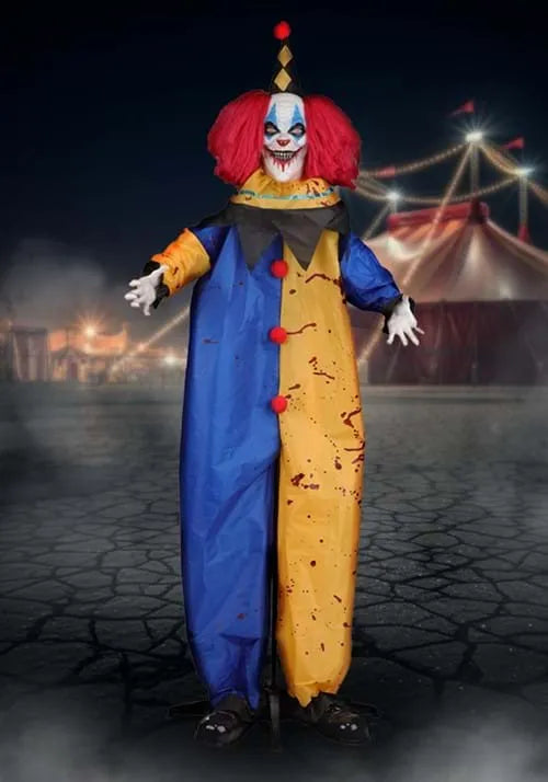 6.25FT Ned the Nightmare Clown Animated Decoration - Scream Saver Main image